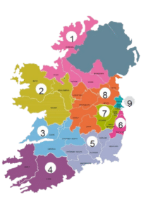 CHO Area Map Ireland