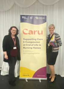 an image of Kim Doherty from Mental Health Ireland and caru regional lead clodagh mcguinness 